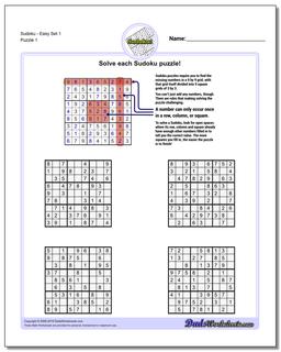 An easy Sudoku printable puzzle for beginners to improve their reasoning and math skills, perfect for early finishers or extra challenges.