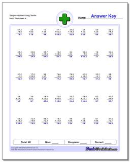 Addition Worksheets