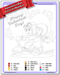 Color By Number Worksheet