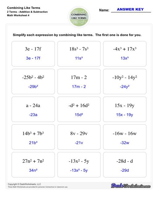 Addition Worksheets