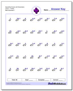 Division Worksheets