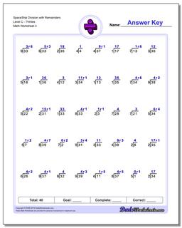 Division Worksheets
