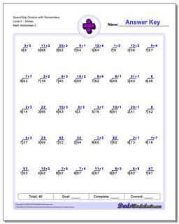 Division Worksheets