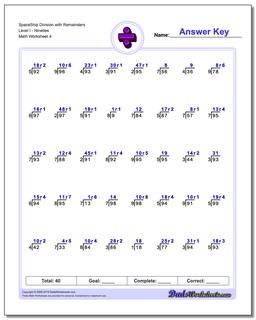Division Worksheets