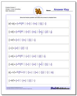 Fraction Worksheet Division Worksheet Full
