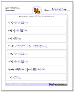 Fraction Worksheet Multiplication Worksheet Full