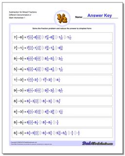 Fraction Subtraction