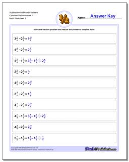 Fraction Subtraction