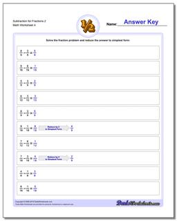 Fraction Subtraction