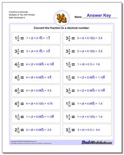 Fractions as Decimals