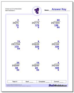 Long Division Worksheets