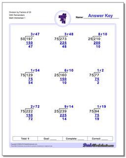 Long Division Worksheets