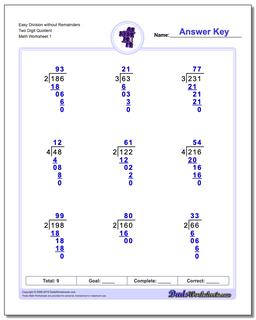 Long Division Worksheet
