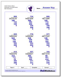 Long Division Worksheets