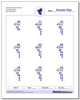 Long Division Worksheets