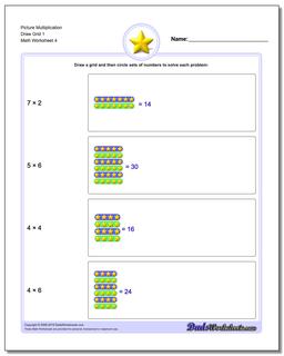 Picture Math Multiplication