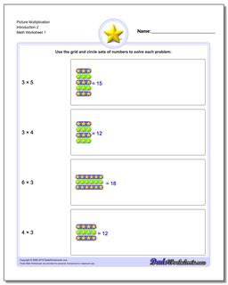 Picture Math Multiplication
