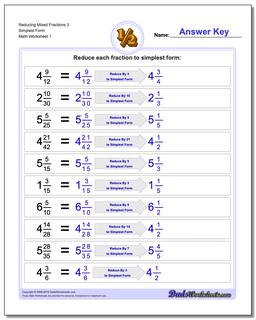 Reducing Fractions