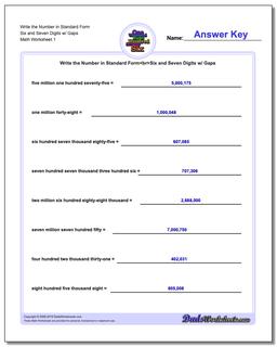 Standard, Expanded and Word Form
