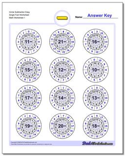 Subtraction Worksheets