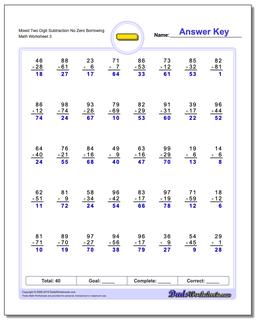 Subtraction Worksheets