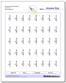 Subtraction Worksheets